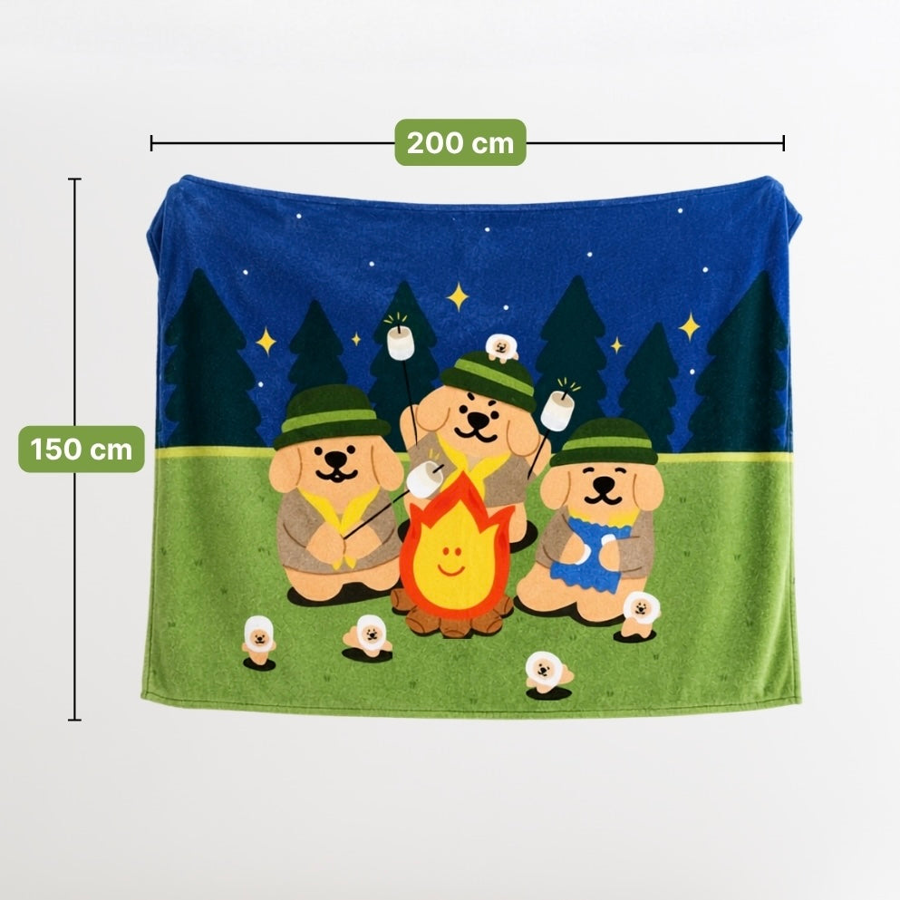 Joom's Campfire Hug - Cozy blanket ผ้าห่มลายแคมป์ปิ้ง